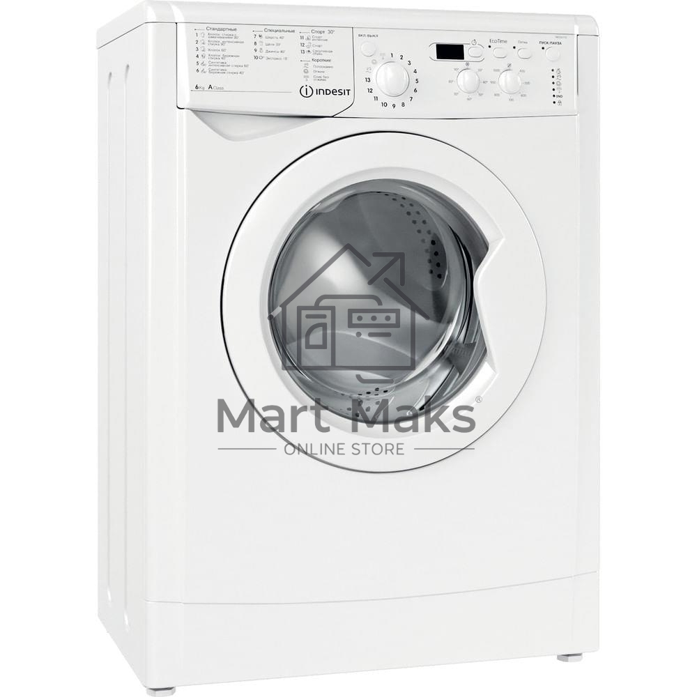 Стиральная машина Indesit IWSD6105 (CIS) L(R) белый, загр. фронтальная макс.: 6 кг 1000 об/мин класс: А