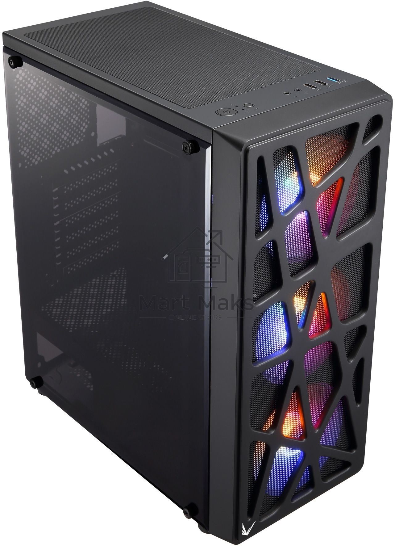 Компьютерный корпус Aerocool / Formula MANA черный без БП ATX 6x120mm 2xUSB2.0 1xUSB3.0 audio bott PSU