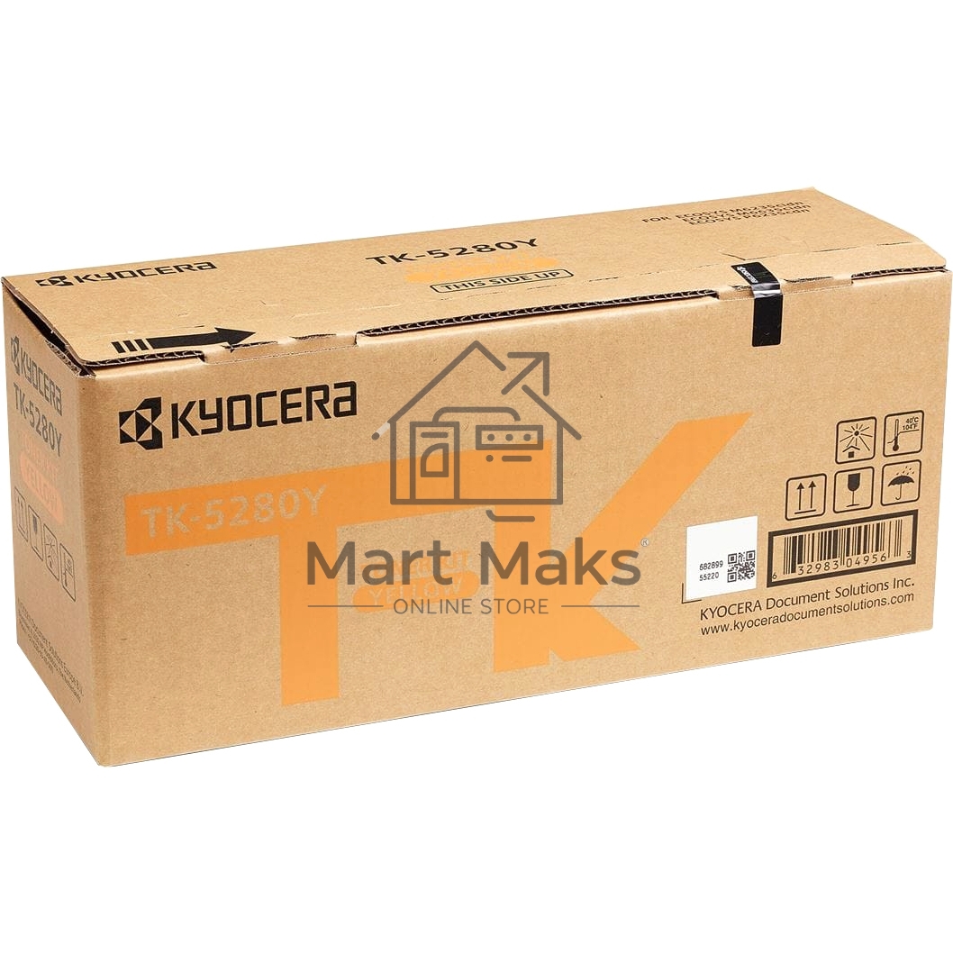 Картридж лазерный Kyocera TK-5280Y (1T02TWANL0) желтый для M6235cidn/M6635cidn/P6235cdn 11000 стр