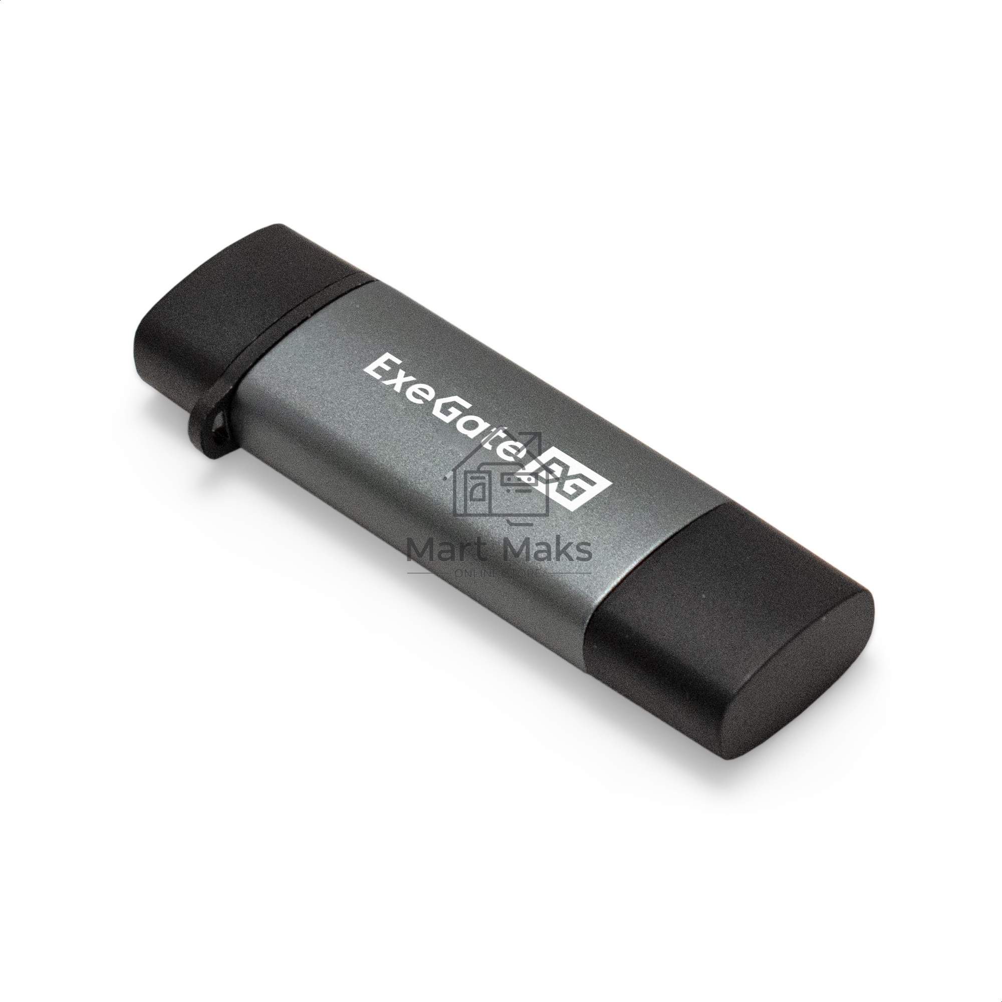 Устройство чтения/записи карт памяти ExeGate CR-201CA (кабель-адаптер USB Type-A/Type-C --> Card Reader, поддержка стандартов: SD/SDHC/MMCII/RS MMC, Micro SD/ Micro SDHC/Micro SDXC, Plug&Play, серый)