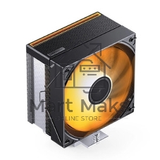 Кулер для процессора CPU Cooler JONSBO CA40 ARGB (225W, 4-pin PWM, 157mm, Al/Cu, 4x6mm, ARGB, 1x120mm, 69.61CFM, 32.6dBA, 1800RPM, S: 1851/1700/1200/115X, AM4/AM5 Black)