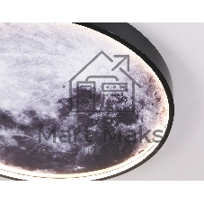 Настенно-потолочный светодиодный светильник Ambrella light FW11110 BK черный 15W LED 3000-6400K D240*38