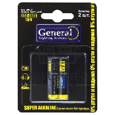 Батарейка General GBAT-LR03 AAА щелочная 2шт в блист (800561) (2/24/480) Батарейка General GBAT-LR03 AAА щелочная 2шт в блист (800561) (2/24/480)