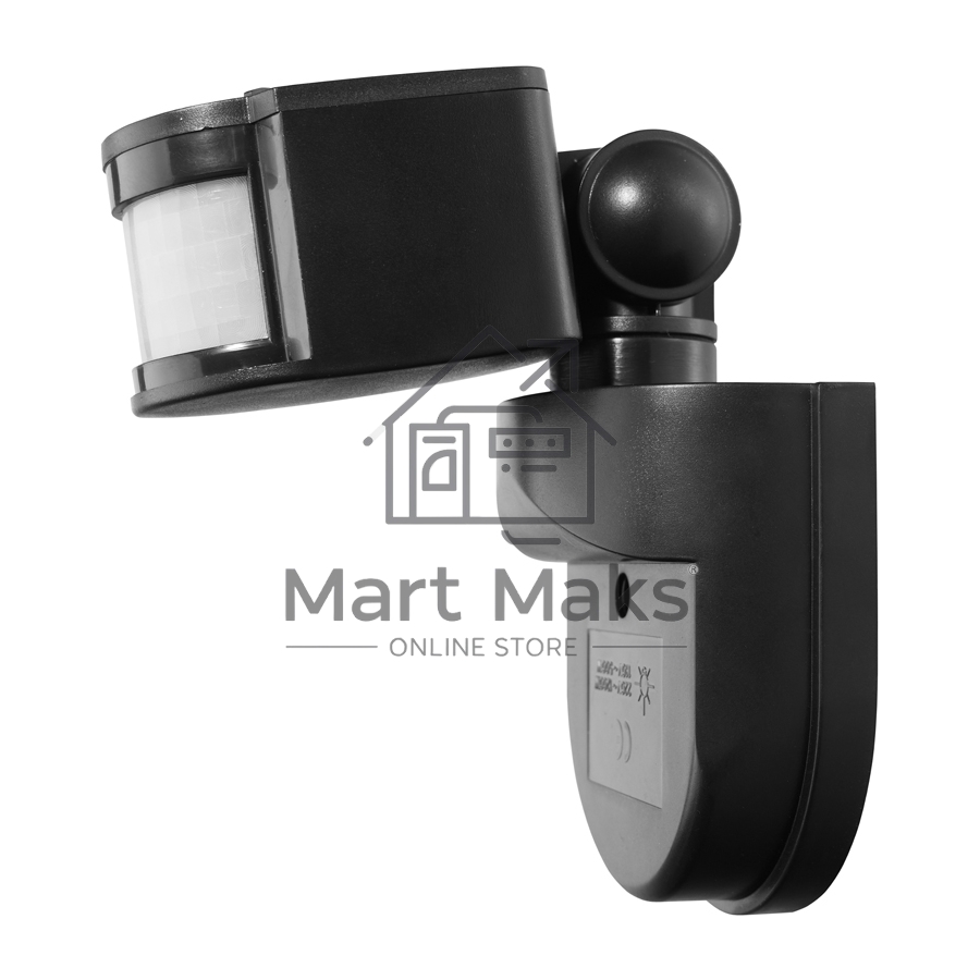 Датчик движения GMS1-W-11-7-B, настенный, 11 м, 1200Вт, 7 мин, черный, 1/50