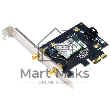 Сетевой адаптер ASUS PCE-BE6500 WiFi 7 Bluetooth 5.4 2882+2882+688Mbps 6GHz/5GHz/2.4GHz 