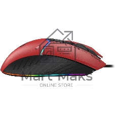 Мышь проводная A4Tech Bloody W95 Max Sports красный/черный оптическая (12000dpi) USB (10but)