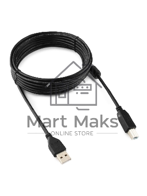 Кабель Gembird CCF-USB2-AMBM-15 USB 2.0 кабель PRO для соед. 4.5м AM/BM позол.конт., фер.кол., пакет