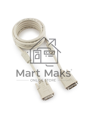 Кабель DVI-D single link Gembird, 3м, 19M/19M экран, феррит.кольца, пакет CC-DVI-10