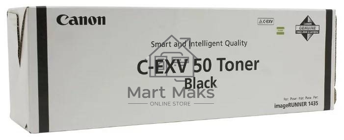 Картридж лазерный Canon C-EXV 50 Toner Black (9436B002), черный, 17600 стр при 6% (689g*1), для IR1435/1435i/1435iF