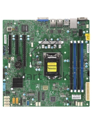 Материнская плата Supermicro MBD-X11SCL-F-B, LGA 1151, Intel C242, 4xDDR4, 6xSATA, 1xM.2, 1xPCI-E 3.0 x16, 1xPCI-E 3.0 x8, 2xPCI-E 3.0 x4, 1xVGA, 2x 1Gb LAN, 2xUSB 2.0, 5xUSB 3.1 Gen 1, 2xCOM, 1x TPM, Micro-ATX, OEM