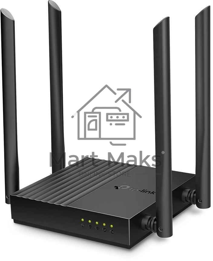 Роутер TP-Link Archer A64 AC1300 Wi-Fi роутер с MU-MIMO. RouterSPEED: 400 Mbps at 2.4GHz + 867Mbps at 5GHz SPEC: 4×Antennas, 1×Gigabit WAN Port + 4×Gigabit LAN Ports FEATURE: Tether App, WPA3, Access Point Mode, IPv6 Supported, IPTV, Beamforming, Smart Co