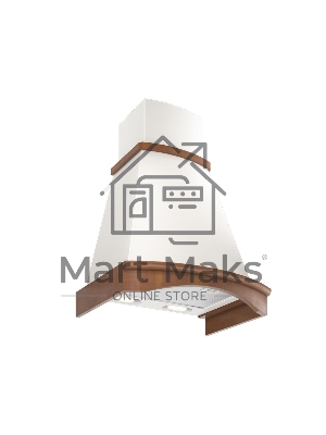 Вытяжка каминная Elikor Ротонда 60П-650-П3Л бежевый/дуб, 60 см, 650 куб. м/ч, 56 дБ