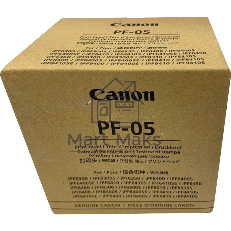 Печатающая головка Canon PF-05 многоцветный для Canon iPF6300, iPF6300S, iPF6350, iPF6400, iPF6400S, iPF6400SE, iPF6450, iPF8300, iPF8300S, iPF8400, iPF8400S, iPF8400SE, iPF9400, iPF9400S