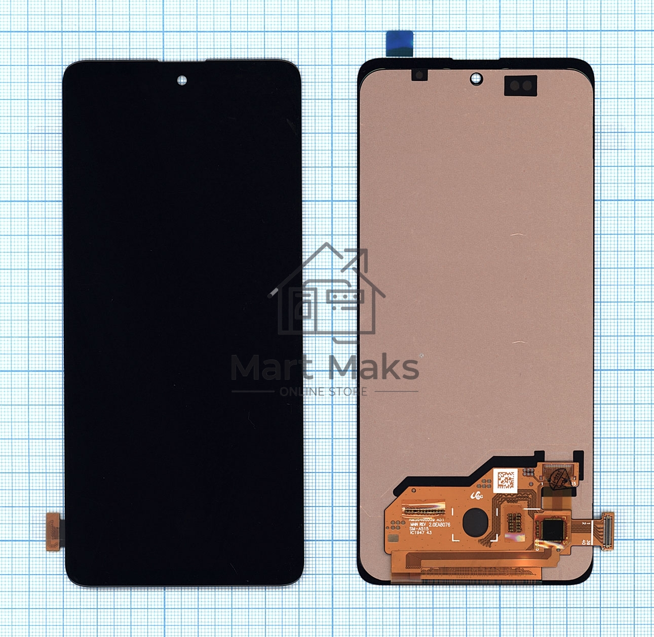 Дисплей для Samsung Galaxy A51 SM-A515F в сборе с тачскрином (OLED) черный