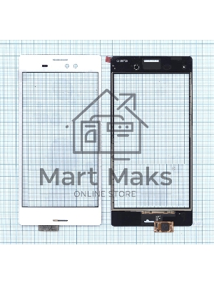 Сенсорное стекло (тачскрин) для Sony Xperia M4 Aqua белое