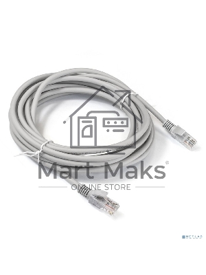 Патч-корд LSZH ExeGate EX290421RUS UTP-RJ45-RJ45-5e-7M-LSZH-GY, UTP, cat.5e, 7м, серый