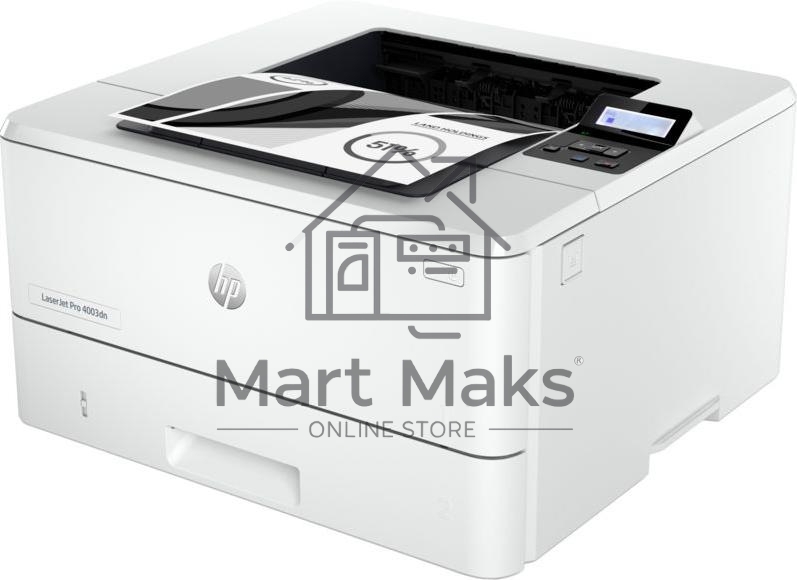 Принтер лазерный HP LaserJet Pro 4003dn (2Z609A), A4, ч/б, печ. до 40 стр/мин., 1200 x 1200 dpi, USB, RJ-45, Air Print, Mopria