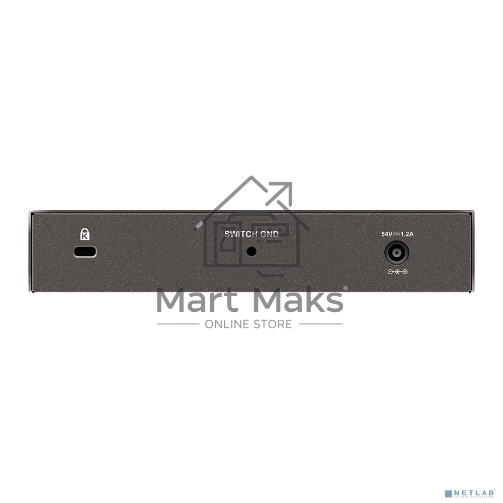 Неуправляемый коммутатор D-Link DGS-1008P/F3A с 8 портами 10/100/1000Base-T (4 порта PoE 802.3af/at, PoE-бюджет 60 Вт)