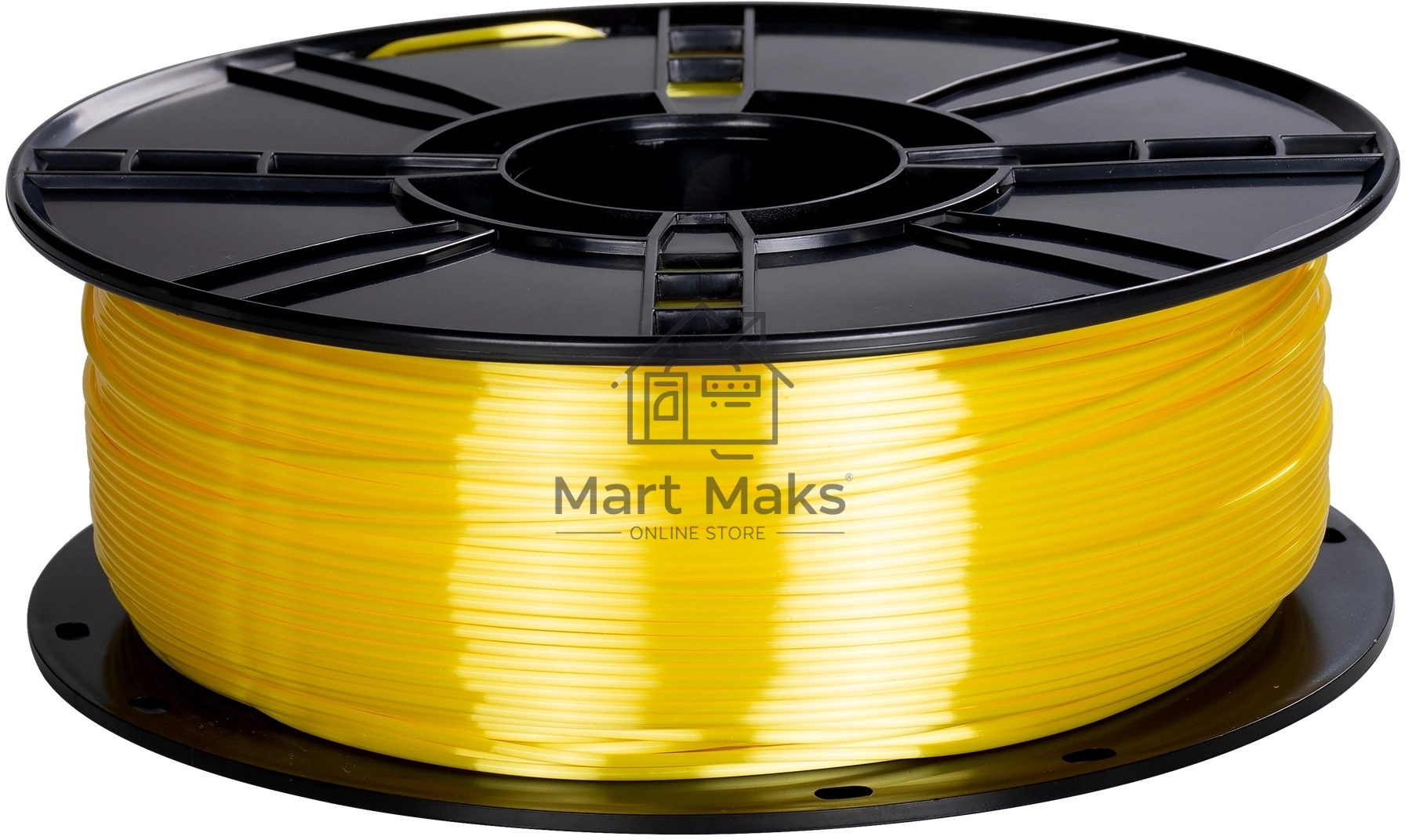 Пластик для принтера 3D Cactus CS-3D-PLA-1KG-S-YELL PLA SILK d1.75мм 1кг L326м 1цв.