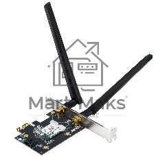 Сетевой адаптер ASUS PCE-BE6500 WiFi 7 Bluetooth 5.4 2882+2882+688Mbps 6GHz/5GHz/2.4GHz 