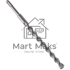 Бур по бетону Denzel двойная спираль, Cobalt W-tip, 16x260 мм, SDS PLUS