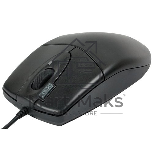 Мышь проводная A4Tech OP-620D черный, 1000 dpi, USB, кнопки - 4