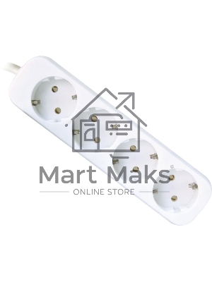 Удлинитель Defender E418 белый 1.8 м, 4 розетки 