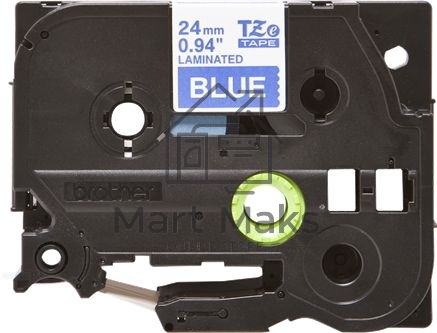 Картридж Brother TZE555 24 мм, 8 м, белый на синем, для BROTHER P-Touch