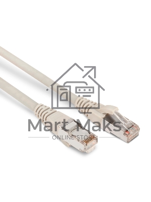Патч-корд Hyperline F/UTP, экранированный, Cat.6, LSZH, 5 м, серый PC-LPM-STP-RJ45-RJ45-C6-5M-LSZH-GY