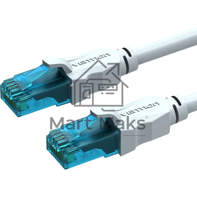 Патч-корд Vention прямой UTP cat.5е, RJ45 - 1,5м. Серый