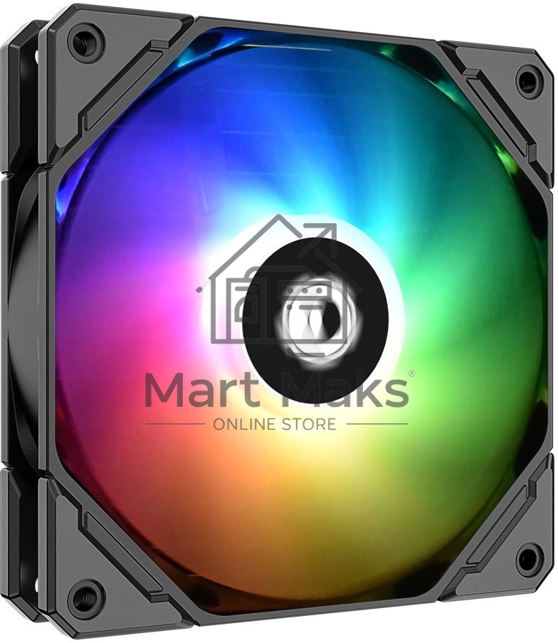 Вентилятор для корпуса ID-Cooling TF-12025-ARGB черный, 120 мм, 1500 об/мин, 30.5 дБ, 4 pin