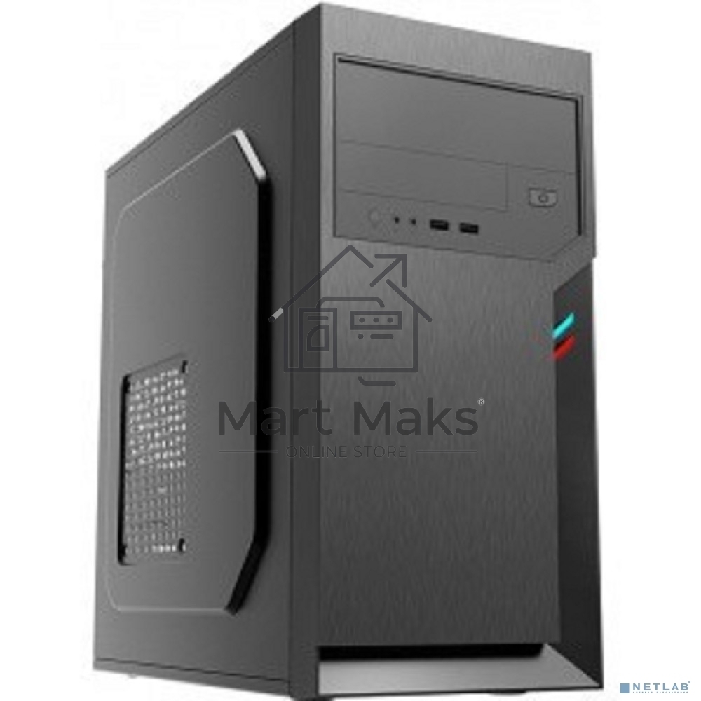 Компьютерный корпус с блоком питания 450Вт. Case Foxline FL-702, mATX, 1x5.25EXT, 1x3.5EXT, 2x3.5INT, 2xUSB2.0, HDA, w/o FAN, w/450W ATX PSU, w/1.2m EU pwr cord