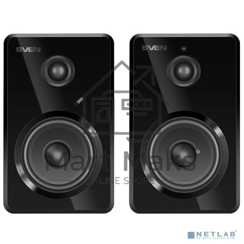 Акустическая система SVEN 2.0 SVEN SPS-725 черный (50 Вт, BT, пульт)