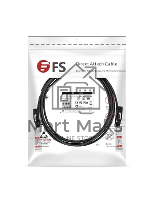 Твинаксиальный медный кабель 1m (3ft) Generic Compatible 10G SFP+ Passive Direct Attach Copper Twinax Cable #74617