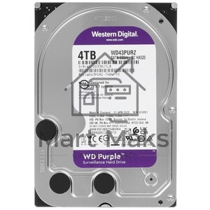 Жесткий диск HDD WD Purple 4Tb 5400rpm SATA 256Mb 3.5
