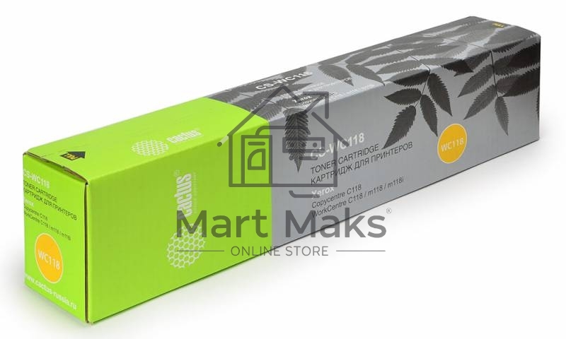 Картридж лазерный Cactus CS-WC118 (006R01179) черный (11000 стр.) для Xerox C118/M118