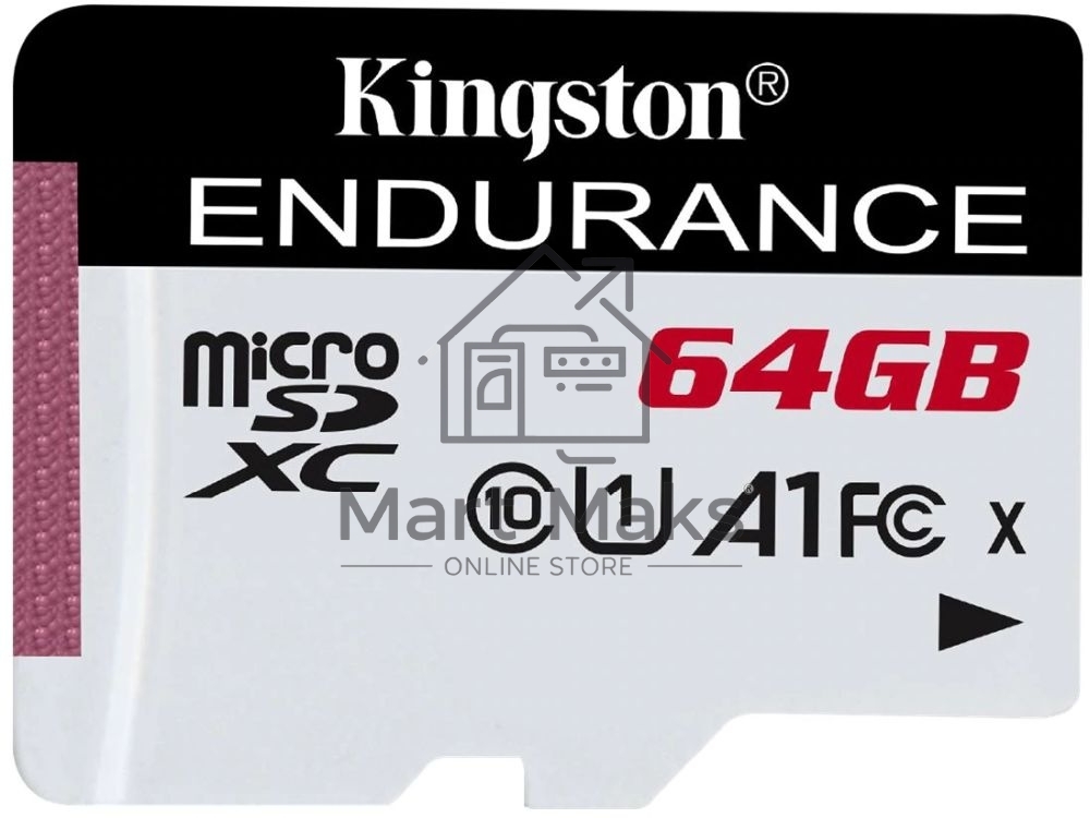 Флеш карта microSD 64GB Kingston microSDНC Class 10 A1 UHS-I Endurance 95R/30W Card Only