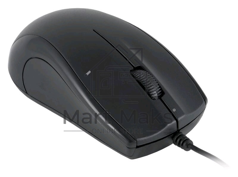 Мышь проводная Oklick 185M черный, 1200 dpi, USB, кнопки - 3