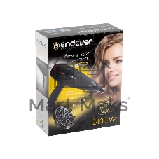 Фен Endever Aurora-472 черный, 2400 Вт, ионизация