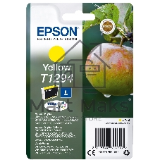 Картридж струйный Epson T1294 (C13T12944012/C13T12944011/C13T12944010) желтый, 7 мл., для SX420/425/525WD/B42WD/BX320FW