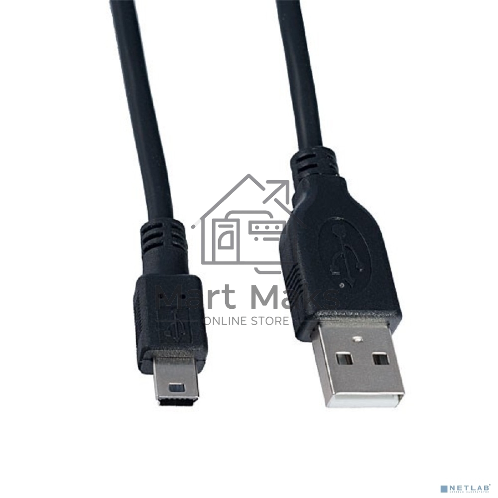 Кабель PERFEO USB2.0 A вилка - Mini USB вилка, длина 0,5 м (U4304)