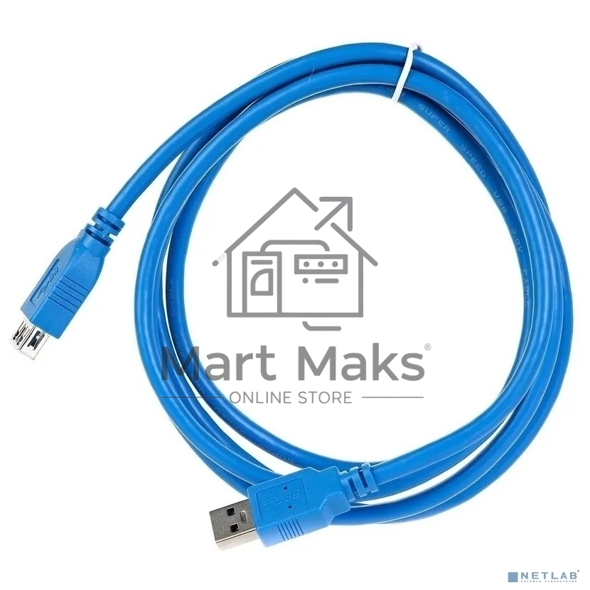 Кабель удлинительный VCOM VUS7065-1M USB3.0 Am-Af 1m