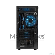 Компьютерный корпус Minitower mATX Eurocase 00-01003411 M205 4ARGb черный без БП закаленное стекло USB 3.0