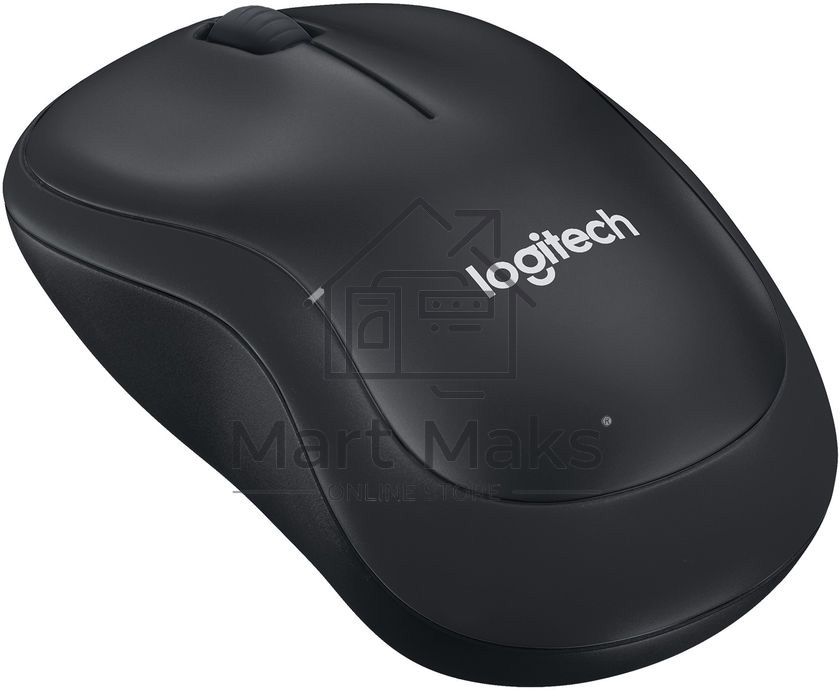 Мышь беспроводная Logitech M221 SILENT черный, 1000 dpi, радиоканал, USB, кнопки - 3