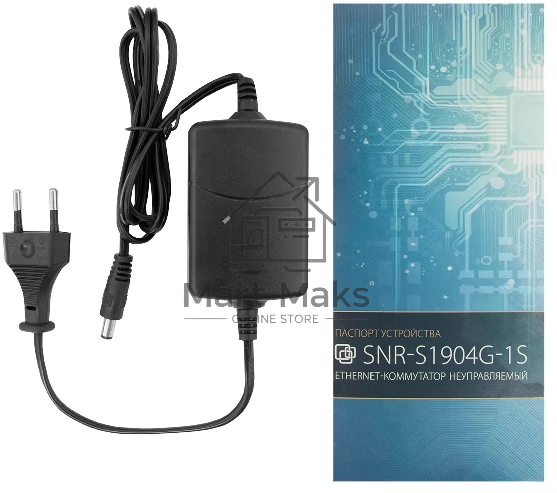 Коммутатор SNR SNR-S1904G-1S, 1Гбит/с, количество портов 4 шт, (L2)