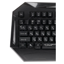 Комплект клавиатура+мышь Qumo Spirit of Wisdom проводной, USB, 2400 DPI, чёрный