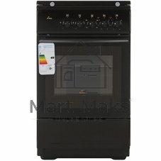 Плита комбинированная Flama RK 2211 B черный, конфорок 2 газовых и 2 электрических, духовка 50 л, 50 см x 85 см x 60 см