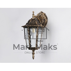 Уличный настенный светильник Ambrella light ST2019 GD/BK/CL золото/черный/прозрачный IP54 E27 max 40W 360*150*210