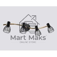 Светильник Ambrella light TR8662/4 BK/GD черный/золото E14/4 max 60W 760*100*170