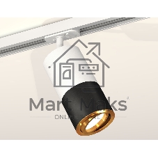 Светильник Ambrella light XT7402081 SBK/SWH/PYG черный песок/белый песок/золото желтое полированное MR16 GU5.3
